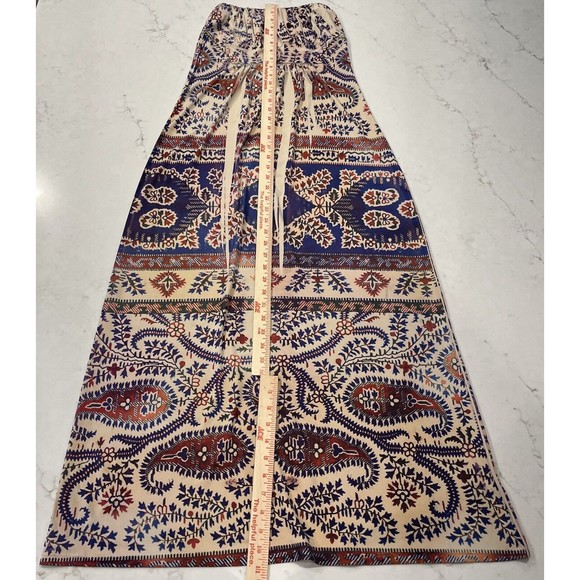 Believe Boho Maxi Strapless Dress Sundress Made in USA Sz S - Picture 3 of 8